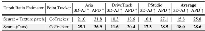 Table 5. Texture patch ablation.