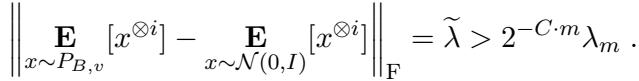 Frobenius norm of tensor difference
