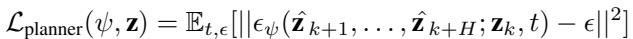 Equation for Planner Loss