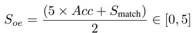 Equation for Overall Score
