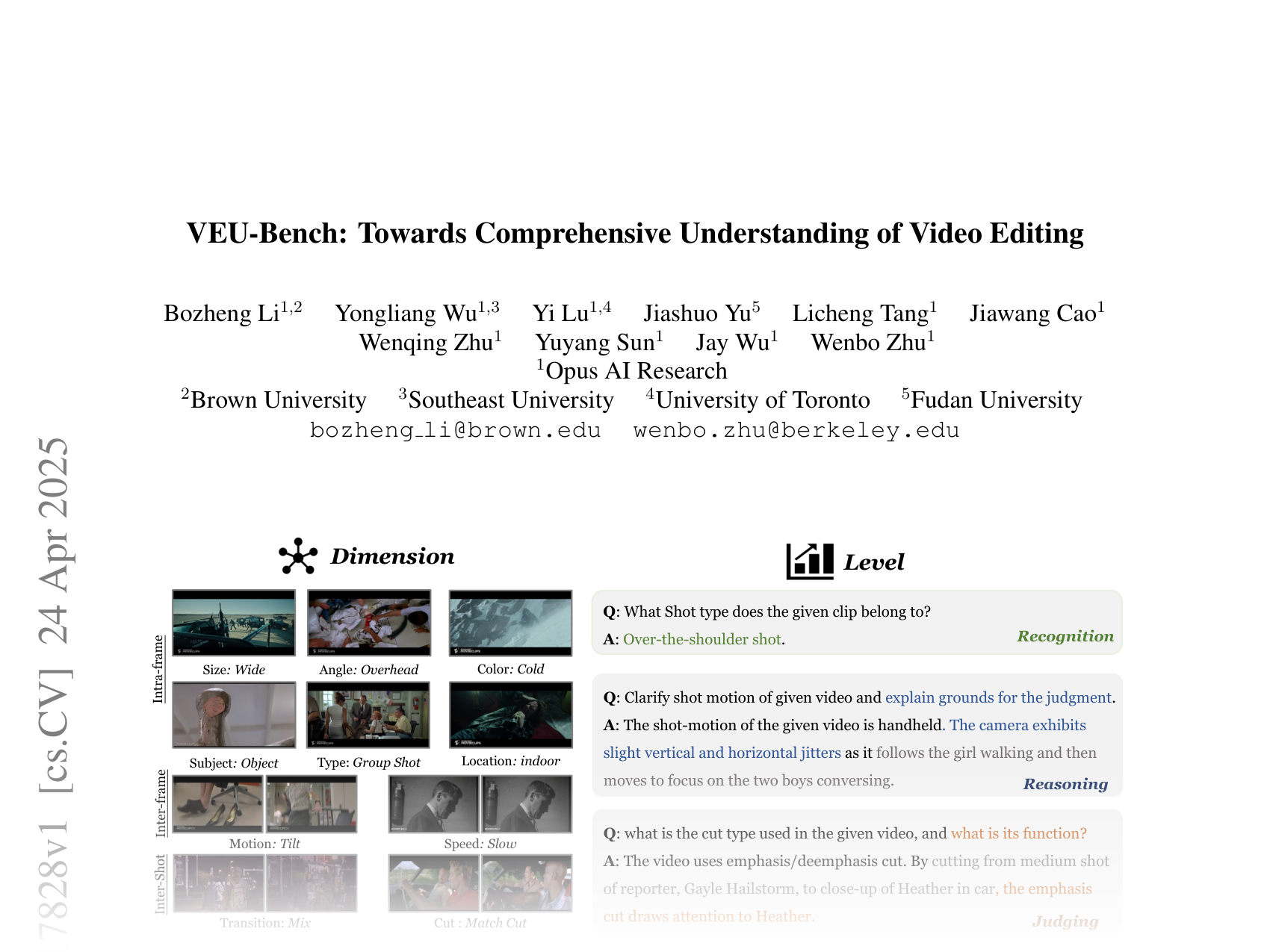 [VEU-Bench: Towards Comprehensive Understanding of Video Editing 🔗](https://arxiv.org/abs/2504.17828)