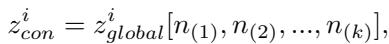 Equations 7 and 8 showing selection of consistent components from global and motion components from local.