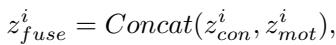 Equation 10 showing concatenation of features.