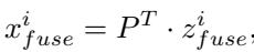 Equation 11 showing transformation back to original space.