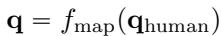 Equation 3: Joint mapping function.