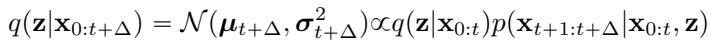 Equation 10: Bayesian updating formula.