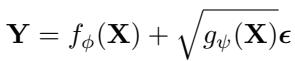 Equation for Location-Scale Noise Model.