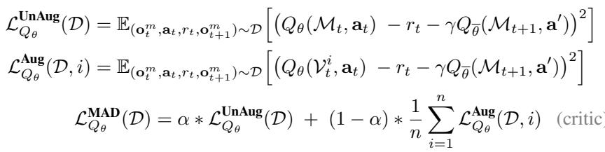 公式 2: Critic 损失公式。