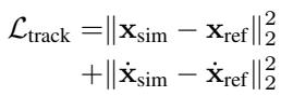 Equation 4: The tracking loss function.