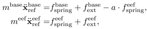 Equation: Multi-body reference dynamics.
