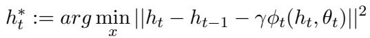 隐藏状态的优化目标。