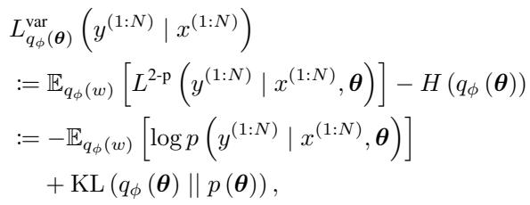 Variational Bayesian Objective (ELBO).