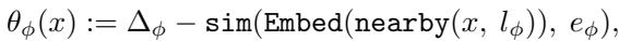 Equation defining the semantic safety cost function.