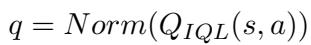 Normalization of Q-values