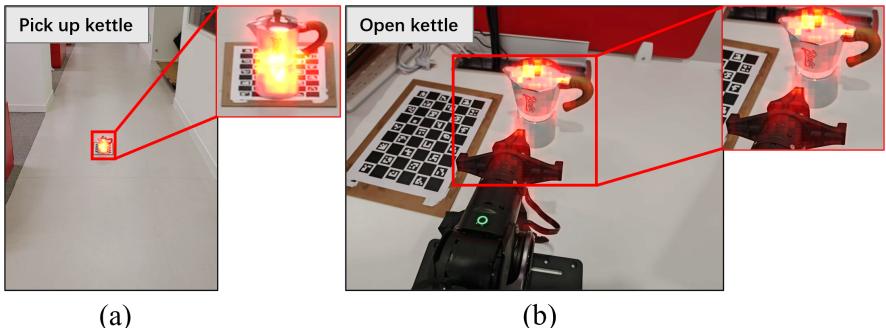 Failure cases in reasoning and execution.