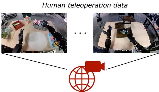 Step 1: Fine-tuning the Video World Model using teleoperation data.
