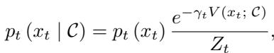 Equation for the constrained distribution