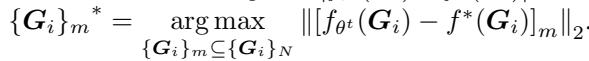 Selection equation based on discrepancy.