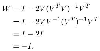 The parameterization of the BRO matrix W using a low-rank matrix V.