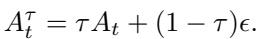 Equation for the noised action chunk.