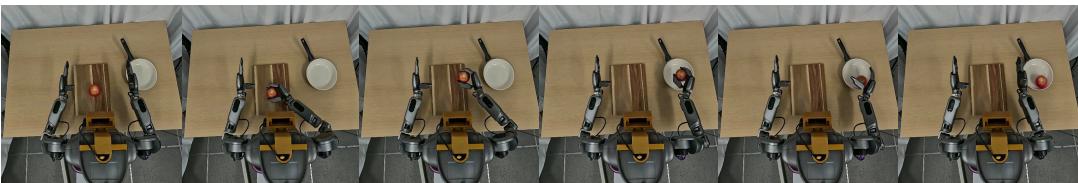 Film strip of FLARE executing a pick and place task.