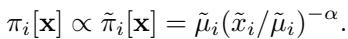 Equation defining the History-Driven Target distribution.
