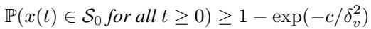 Probabilistic safety guarantee theorem.