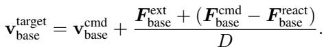 Equation for calculating target base velocity.