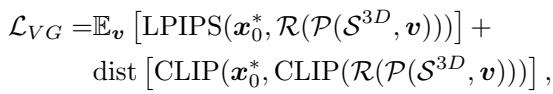 Equation 4: The Vector Graphics Loss Function.
