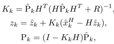 Equation for Kalman Update.