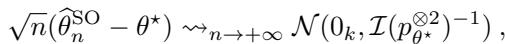 Asymptotic normality of SO MLE.