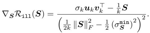 Gradient of the R_ill regularizer.