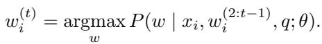 Equation showing deterministic generation after the perturbed input.