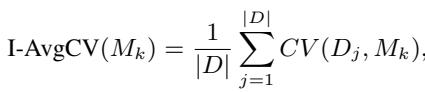 Equation for I-AvgCV
