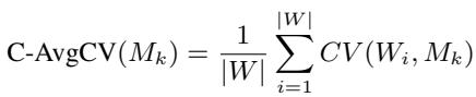 Equation for C-AvgCV