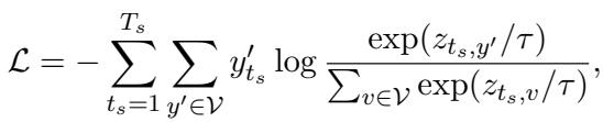 Equation for Cross-Entropy Loss
