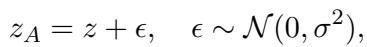 Equation for Gaussian Noise.