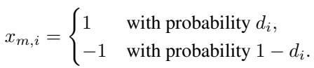 Bernoulli distribution definition for treatment assignment.