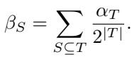 Relationship between alpha and beta coefficients.