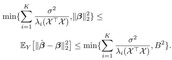 Bounds for the expected squared error of the estimator.