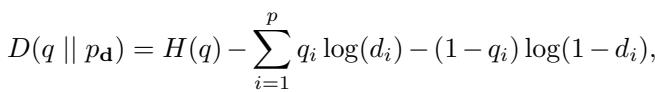 KL divergence minimization equation.