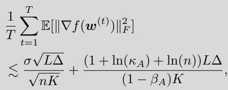 The near-optimal convergence rate of MG-PULL-DIAG-GT.