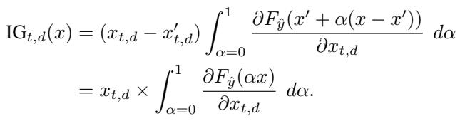 Equation for standard Integrated Gradients.