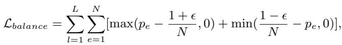 Equation for balancing loss.