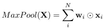 MaxPool Equation