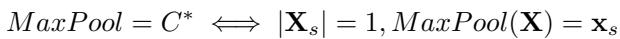 MaxPool Optimality Condition