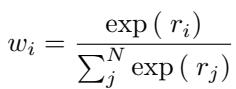 AdaPool Weights Equation