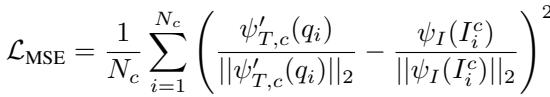 Equation: The MSE Loss function.