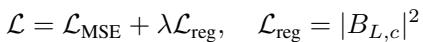 Equation: The Total Loss including Regularization.