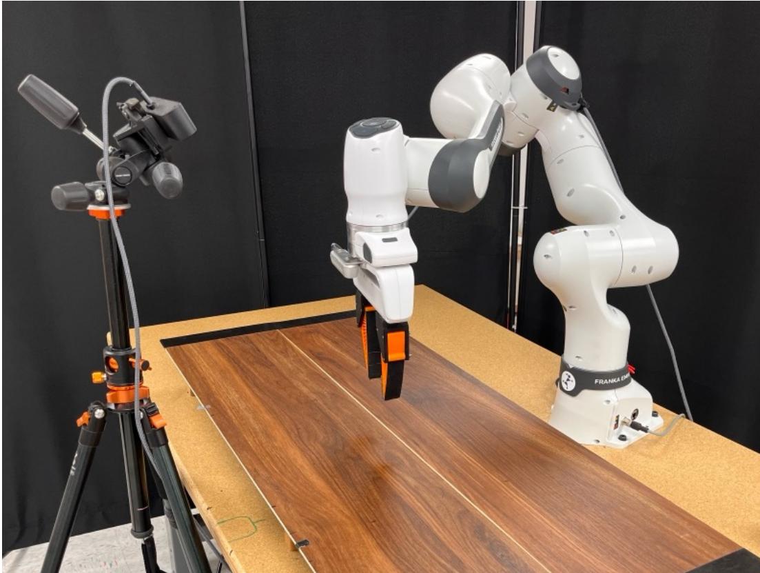 Figure 6: Our hardware experiment setup, we use a Franka Research 3 robot&mldr;